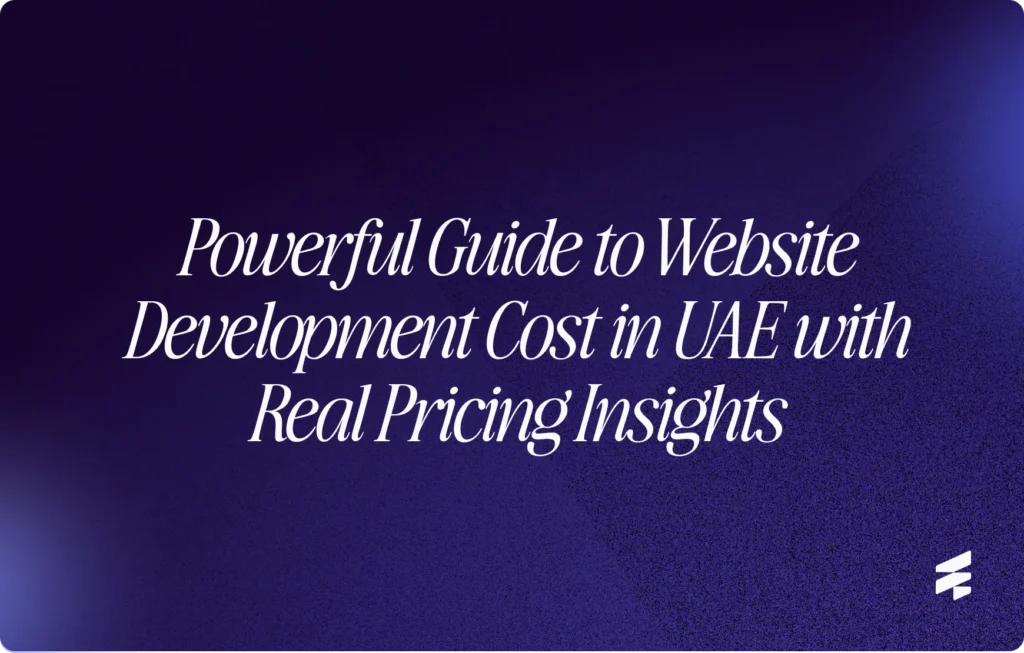 Guide to Website Development Cost in UAE